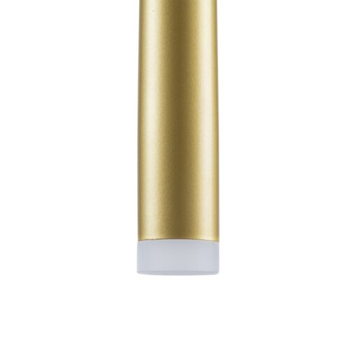 GloboStar® TEARS 61310 Κρεμαστό Φωτιστικό Οροφής Design LED CCT 3W 330lm 180° AC 220-240V – Εναλλαγή Φωτισμού μέσω Διακόπτη On/Off All In One Ψυχρό 6000k+Φυσικό 4500k+Θερμό 2700k Φ3.2 x Υ51.5cm – Χρυσό Βούρτσας – 3 Years Warranty