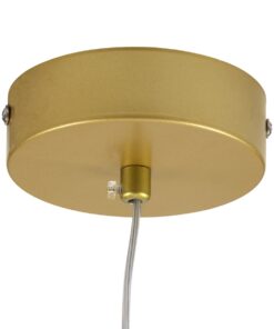 GloboStar® TEARS 61310 Κρεμαστό Φωτιστικό Οροφής Design LED CCT 3W 330lm 180° AC 220-240V – Εναλλαγή Φωτισμού μέσω Διακόπτη On/Off All In One Ψυχρό 6000k+Φυσικό 4500k+Θερμό 2700k Φ3.2 x Υ51.5cm – Χρυσό Βούρτσας – 3 Years Warranty