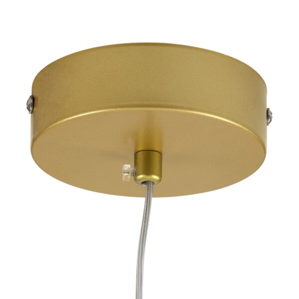 GloboStar® TEARS 61310 Κρεμαστό Φωτιστικό Οροφής Design LED CCT 3W 330lm 180° AC 220-240V – Εναλλαγή Φωτισμού μέσω Διακόπτη On/Off All In One Ψυχρό 6000k+Φυσικό 4500k+Θερμό 2700k Φ3.2 x Υ51.5cm – Χρυσό Βούρτσας – 3 Years Warranty