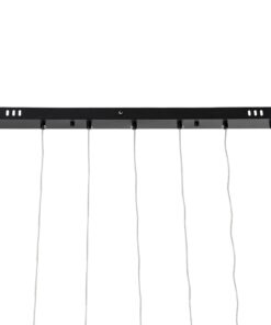 GloboStar® TEARS 61311 Κρεμαστό Φωτιστικό Οροφής Design LED CCT 21W 2310lm 180° AC 220-240V – Εναλλαγή Φωτισμού μέσω Τηλεχειριστηρίου All In One Ψυχρό 6000k+Φυσικό 4500k+Θερμό 2700k Dimmable Μ70 x Π3.2 x Υ60cm – Μαύρο – 3 Years Warranty