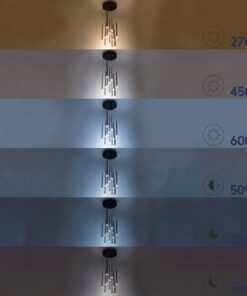 GloboStar® MARGARET 61402 Φωτιστικό Οροφής Design LED CCT 54W 6210lm 360° AC 220-240V – Εναλλαγή Φωτισμού μέσω Τηλεχειριστηρίου All In One Ψυχρό 6000k+Φυσικό 4500k+Θερμό 2700k Dimmable Φ57 x Υ12cm – Καφέ – 3 Years Warranty