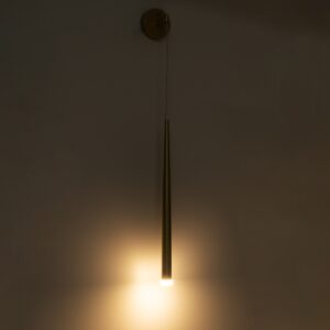 GloboStar® TEARS 61315 Φωτιστικό Τοίχου – Απλίκα Design LED CCT 3W 330lm 180° AC 220-240V – Εναλλαγή Φωτισμού μέσω Διακόπτη On/Off All In One Ψυχρό 6000k+Φυσικό 4500k+Θερμό 2700k Φ3.2 x Υ51.5cm – Μαύρο – 3 Years Warranty