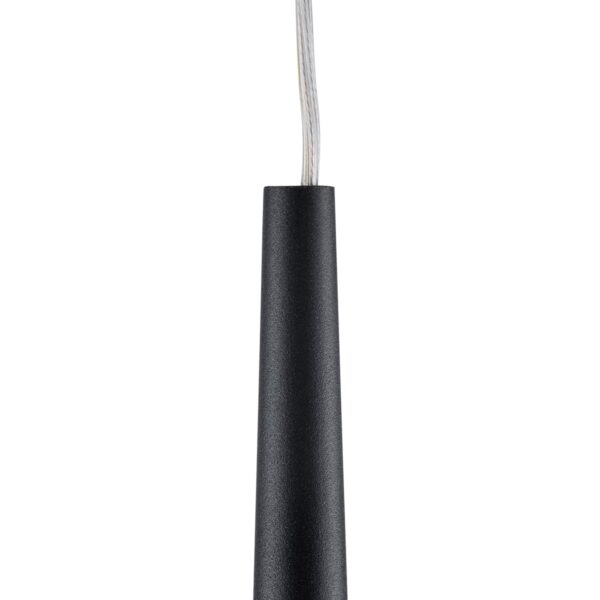 GloboStar® TEARS 61315 Φωτιστικό Τοίχου – Απλίκα Design LED CCT 3W 330lm 180° AC 220-240V – Εναλλαγή Φωτισμού μέσω Διακόπτη On/Off All In One Ψυχρό 6000k+Φυσικό 4500k+Θερμό 2700k Φ3.2 x Υ51.5cm – Μαύρο – 3 Years Warranty