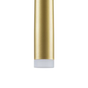 GloboStar® TEARS 61316 Φωτιστικό Τοίχου – Απλίκα Design LED CCT 3W 330lm 180° AC 220-240V – Εναλλαγή Φωτισμού μέσω Διακόπτη On/Off All In One Ψυχρό 6000k+Φυσικό 4500k+Θερμό 2700k Φ3.2 x Υ51.5cm – Χρυσό Βούρτσας – 3 Years Warranty