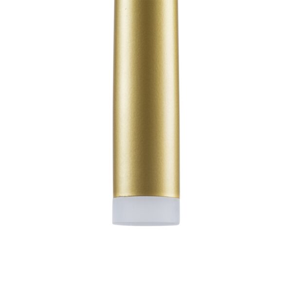 GloboStar® TEARS 61316 Φωτιστικό Τοίχου – Απλίκα Design LED CCT 3W 330lm 180° AC 220-240V – Εναλλαγή Φωτισμού μέσω Διακόπτη On/Off All In One Ψυχρό 6000k+Φυσικό 4500k+Θερμό 2700k Φ3.2 x Υ51.5cm – Χρυσό Βούρτσας – 3 Years Warranty