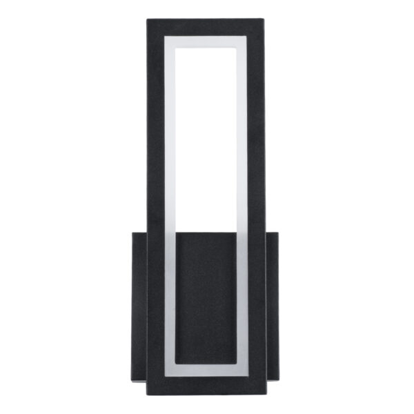 GloboStar® TIARA 61327 Φωτιστικό Τοίχου – Απλίκα Design LED CCT 12W 1440lm 360° AC 220-240V – Εναλλαγή Φωτισμού μέσω Διακόπτη On/Off All In One Ψυχρό 6000k+Φυσικό 4500k+Θερμό 2700k Μ12.5 x Π4 x Υ32cm – Μαύρο – 3 Years Warranty