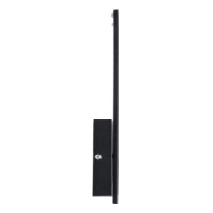 GloboStar® TIARA 61327 Φωτιστικό Τοίχου – Απλίκα Design LED CCT 12W 1440lm 360° AC 220-240V – Εναλλαγή Φωτισμού μέσω Διακόπτη On/Off All In One Ψυχρό 6000k+Φυσικό 4500k+Θερμό 2700k Μ12.5 x Π4 x Υ32cm – Μαύρο – 3 Years Warranty