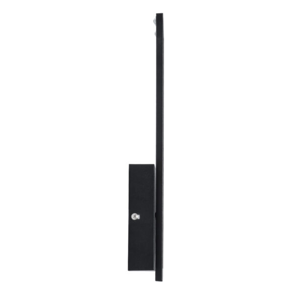GloboStar® TIARA 61327 Φωτιστικό Τοίχου – Απλίκα Design LED CCT 12W 1440lm 360° AC 220-240V – Εναλλαγή Φωτισμού μέσω Διακόπτη On/Off All In One Ψυχρό 6000k+Φυσικό 4500k+Θερμό 2700k Μ12.5 x Π4 x Υ32cm – Μαύρο – 3 Years Warranty
