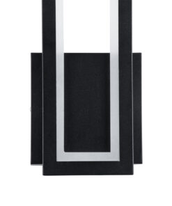 GloboStar® TIARA 61327 Φωτιστικό Τοίχου – Απλίκα Design LED CCT 12W 1440lm 360° AC 220-240V – Εναλλαγή Φωτισμού μέσω Διακόπτη On/Off All In One Ψυχρό 6000k+Φυσικό 4500k+Θερμό 2700k Μ12.5 x Π4 x Υ32cm – Μαύρο – 3 Years Warranty