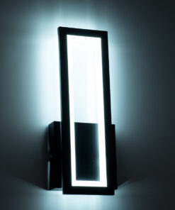 GloboStar® TIARA 61327 Φωτιστικό Τοίχου – Απλίκα Design LED CCT 12W 1440lm 360° AC 220-240V – Εναλλαγή Φωτισμού μέσω Διακόπτη On/Off All In One Ψυχρό 6000k+Φυσικό 4500k+Θερμό 2700k Μ12.5 x Π4 x Υ32cm – Μαύρο – 3 Years Warranty