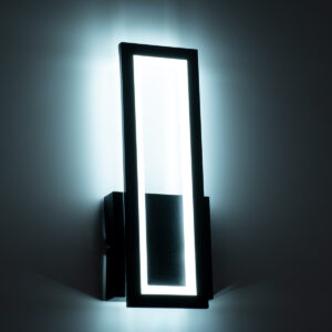 GloboStar® TIARA 61327 Φωτιστικό Τοίχου – Απλίκα Design LED CCT 12W 1440lm 360° AC 220-240V – Εναλλαγή Φωτισμού μέσω Διακόπτη On/Off All In One Ψυχρό 6000k+Φυσικό 4500k+Θερμό 2700k Μ12.5 x Π4 x Υ32cm – Μαύρο – 3 Years Warranty