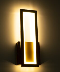 GloboStar® TIARA 61328 Φωτιστικό Τοίχου – Απλίκα Design LED CCT 12W 1440lm 360° AC 220-240V – Εναλλαγή Φωτισμού μέσω Διακόπτη On/Off All In One Ψυχρό 6000k+Φυσικό 4500k+Θερμό 2700k Μ12.5 x Π4 x Υ32cm – Χρυσό – 3 Years Warranty