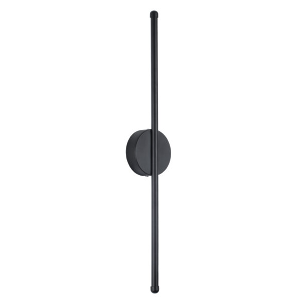 GloboStar® DIADEM 61329 Φωτιστικό Τοίχου – Απλίκα Design LED CCT 9W 1080lm 120° AC 220-240V – Εναλλαγή Φωτισμού μέσω Διακόπτη On/Off All In One Ψυχρό 6000k+Φυσικό 4500k+Θερμό 2700k Μ10 x Π4 x Υ60cm – Μαύρο – 3 Years Warranty