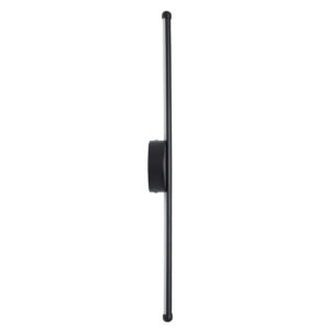 GloboStar® DIADEM 61329 Φωτιστικό Τοίχου – Απλίκα Design LED CCT 9W 1080lm 120° AC 220-240V – Εναλλαγή Φωτισμού μέσω Διακόπτη On/Off All In One Ψυχρό 6000k+Φυσικό 4500k+Θερμό 2700k Μ10 x Π4 x Υ60cm – Μαύρο – 3 Years Warranty