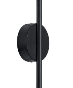 GloboStar® DIADEM 61329 Φωτιστικό Τοίχου – Απλίκα Design LED CCT 9W 1080lm 120° AC 220-240V – Εναλλαγή Φωτισμού μέσω Διακόπτη On/Off All In One Ψυχρό 6000k+Φυσικό 4500k+Θερμό 2700k Μ10 x Π4 x Υ60cm – Μαύρο – 3 Years Warranty