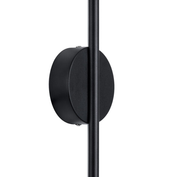 GloboStar® DIADEM 61329 Φωτιστικό Τοίχου – Απλίκα Design LED CCT 9W 1080lm 120° AC 220-240V – Εναλλαγή Φωτισμού μέσω Διακόπτη On/Off All In One Ψυχρό 6000k+Φυσικό 4500k+Θερμό 2700k Μ10 x Π4 x Υ60cm – Μαύρο – 3 Years Warranty