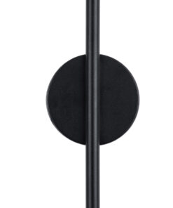 GloboStar® DIADEM 61329 Φωτιστικό Τοίχου – Απλίκα Design LED CCT 9W 1080lm 120° AC 220-240V – Εναλλαγή Φωτισμού μέσω Διακόπτη On/Off All In One Ψυχρό 6000k+Φυσικό 4500k+Θερμό 2700k Μ10 x Π4 x Υ60cm – Μαύρο – 3 Years Warranty