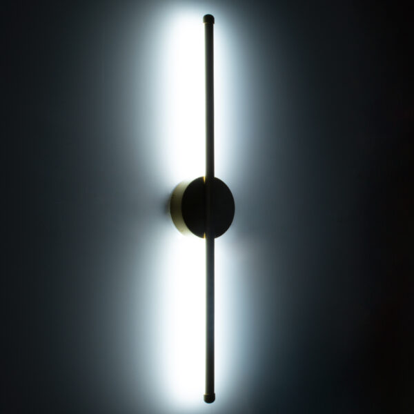 GloboStar® DIADEM 61330 Φωτιστικό Τοίχου – Απλίκα Design LED CCT 9W 1080lm 120° AC 220-240V – Εναλλαγή Φωτισμού μέσω Διακόπτη On/Off All In One Ψυχρό 6000k+Φυσικό 4500k+Θερμό 2700k Μ10 x Π4 x Υ60cm – Χρυσό – 3 Years Warranty