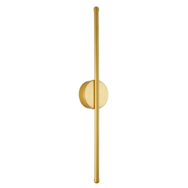 GloboStar® DIADEM 61330 Φωτιστικό Τοίχου – Απλίκα Design LED CCT 9W 1080lm 120° AC 220-240V – Εναλλαγή Φωτισμού μέσω Διακόπτη On/Off All In One Ψυχρό 6000k+Φυσικό 4500k+Θερμό 2700k Μ10 x Π4 x Υ60cm – Χρυσό – 3 Years Warranty