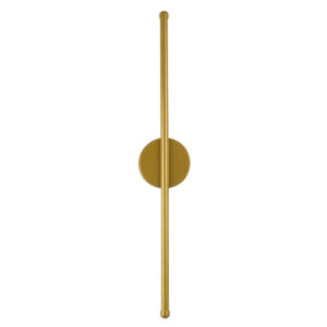 GloboStar® DIADEM 61330 Φωτιστικό Τοίχου – Απλίκα Design LED CCT 9W 1080lm 120° AC 220-240V – Εναλλαγή Φωτισμού μέσω Διακόπτη On/Off All In One Ψυχρό 6000k+Φυσικό 4500k+Θερμό 2700k Μ10 x Π4 x Υ60cm – Χρυσό – 3 Years Warranty