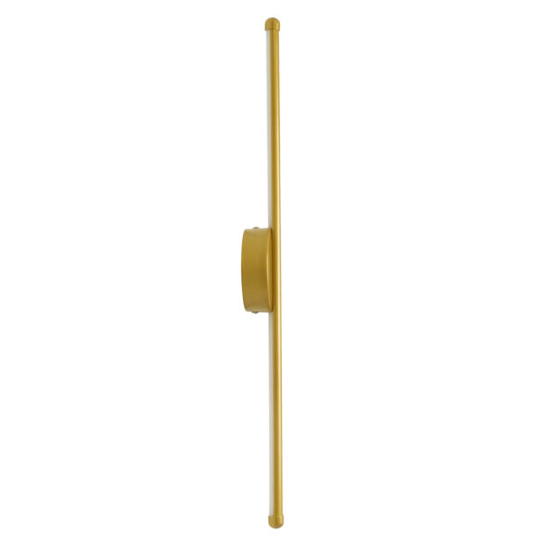 GloboStar® DIADEM 61330 Φωτιστικό Τοίχου – Απλίκα Design LED CCT 9W 1080lm 120° AC 220-240V – Εναλλαγή Φωτισμού μέσω Διακόπτη On/Off All In One Ψυχρό 6000k+Φυσικό 4500k+Θερμό 2700k Μ10 x Π4 x Υ60cm – Χρυσό – 3 Years Warranty