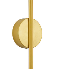 GloboStar® DIADEM 61330 Φωτιστικό Τοίχου – Απλίκα Design LED CCT 9W 1080lm 120° AC 220-240V – Εναλλαγή Φωτισμού μέσω Διακόπτη On/Off All In One Ψυχρό 6000k+Φυσικό 4500k+Θερμό 2700k Μ10 x Π4 x Υ60cm – Χρυσό – 3 Years Warranty