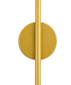 GloboStar® DIADEM 61330 Φωτιστικό Τοίχου – Απλίκα Design LED CCT 9W 1080lm 120° AC 220-240V – Εναλλαγή Φωτισμού μέσω Διακόπτη On/Off All In One Ψυχρό 6000k+Φυσικό 4500k+Θερμό 2700k Μ10 x Π4 x Υ60cm – Χρυσό – 3 Years Warranty