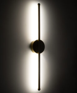 GloboStar® DIADEM 61330 Φωτιστικό Τοίχου – Απλίκα Design LED CCT 9W 1080lm 120° AC 220-240V – Εναλλαγή Φωτισμού μέσω Διακόπτη On/Off All In One Ψυχρό 6000k+Φυσικό 4500k+Θερμό 2700k Μ10 x Π4 x Υ60cm – Χρυσό – 3 Years Warranty