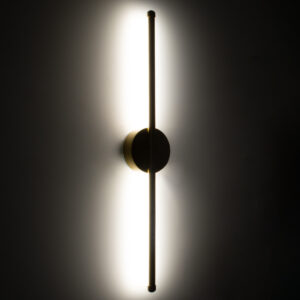GloboStar® DIADEM 61330 Φωτιστικό Τοίχου – Απλίκα Design LED CCT 9W 1080lm 120° AC 220-240V – Εναλλαγή Φωτισμού μέσω Διακόπτη On/Off All In One Ψυχρό 6000k+Φυσικό 4500k+Θερμό 2700k Μ10 x Π4 x Υ60cm – Χρυσό – 3 Years Warranty