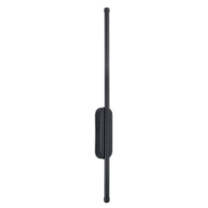 GloboStar® HARLEM 61331 Φωτιστικό Τοίχου – Απλίκα Design LED CCT 9W 1080lm 120° AC 220-240V – Εναλλαγή Φωτισμού μέσω Διακόπτη On/Off All In One Ψυχρό 6000k+Φυσικό 4500k+Θερμό 2700k Μ5 x Π4 x Υ60cm – Μαύρο – 3 Years Warranty