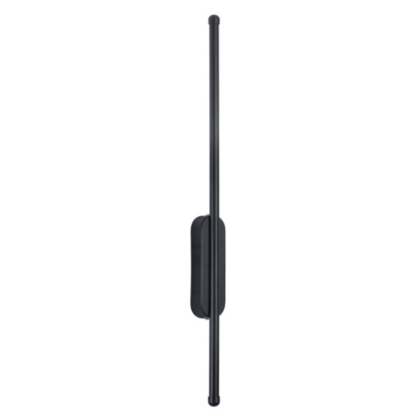GloboStar® HARLEM 61331 Φωτιστικό Τοίχου – Απλίκα Design LED CCT 9W 1080lm 120° AC 220-240V – Εναλλαγή Φωτισμού μέσω Διακόπτη On/Off All In One Ψυχρό 6000k+Φυσικό 4500k+Θερμό 2700k Μ5 x Π4 x Υ60cm – Μαύρο – 3 Years Warranty