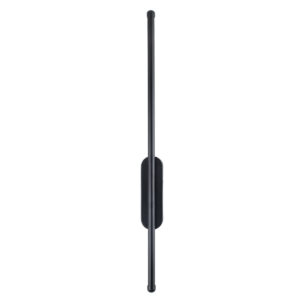 GloboStar® HARLEM 61331 Φωτιστικό Τοίχου – Απλίκα Design LED CCT 9W 1080lm 120° AC 220-240V – Εναλλαγή Φωτισμού μέσω Διακόπτη On/Off All In One Ψυχρό 6000k+Φυσικό 4500k+Θερμό 2700k Μ5 x Π4 x Υ60cm – Μαύρο – 3 Years Warranty