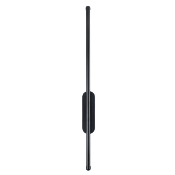 GloboStar® HARLEM 61331 Φωτιστικό Τοίχου – Απλίκα Design LED CCT 9W 1080lm 120° AC 220-240V – Εναλλαγή Φωτισμού μέσω Διακόπτη On/Off All In One Ψυχρό 6000k+Φυσικό 4500k+Θερμό 2700k Μ5 x Π4 x Υ60cm – Μαύρο – 3 Years Warranty