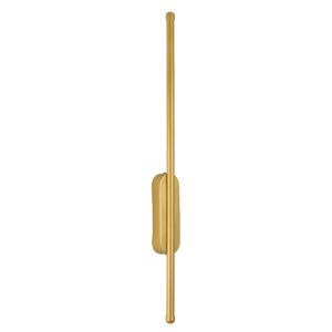 GloboStar® HARLEM 61332 Φωτιστικό Τοίχου – Απλίκα Design LED CCT 9W 1080lm 120° AC 220-240V – Εναλλαγή Φωτισμού μέσω Διακόπτη On/Off All In One Ψυχρό 6000k+Φυσικό 4500k+Θερμό 2700k Μ5 x Π4 x Υ60cm – Χρυσό – 3 Years Warranty