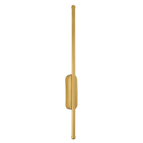GloboStar® HARLEM 61332 Φωτιστικό Τοίχου – Απλίκα Design LED CCT 9W 1080lm 120° AC 220-240V – Εναλλαγή Φωτισμού μέσω Διακόπτη On/Off All In One Ψυχρό 6000k+Φυσικό 4500k+Θερμό 2700k Μ5 x Π4 x Υ60cm – Χρυσό – 3 Years Warranty