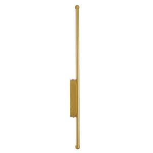 GloboStar® HARLEM 61332 Φωτιστικό Τοίχου – Απλίκα Design LED CCT 9W 1080lm 120° AC 220-240V – Εναλλαγή Φωτισμού μέσω Διακόπτη On/Off All In One Ψυχρό 6000k+Φυσικό 4500k+Θερμό 2700k Μ5 x Π4 x Υ60cm – Χρυσό – 3 Years Warranty