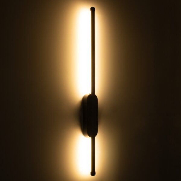 GloboStar® HARLEM 61332 Φωτιστικό Τοίχου – Απλίκα Design LED CCT 9W 1080lm 120° AC 220-240V – Εναλλαγή Φωτισμού μέσω Διακόπτη On/Off All In One Ψυχρό 6000k+Φυσικό 4500k+Θερμό 2700k Μ5 x Π4 x Υ60cm – Χρυσό – 3 Years Warranty