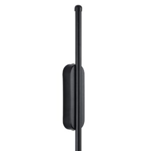GloboStar® HARLEM 61335 Φωτιστικό Τοίχου – Απλίκα Design LED CCT 18W 2160lm 120° AC 220-240V – Εναλλαγή Φωτισμού μέσω Διακόπτη On/Off All In One Ψυχρό 6000k+Φυσικό 4500k+Θερμό 2700k Μ5 x Π4 x Υ120cm – Μαύρο – 3 Years Warranty