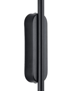 GloboStar® HARLEM 61335 Φωτιστικό Τοίχου – Απλίκα Design LED CCT 18W 2160lm 120° AC 220-240V – Εναλλαγή Φωτισμού μέσω Διακόπτη On/Off All In One Ψυχρό 6000k+Φυσικό 4500k+Θερμό 2700k Μ5 x Π4 x Υ120cm – Μαύρο – 3 Years Warranty