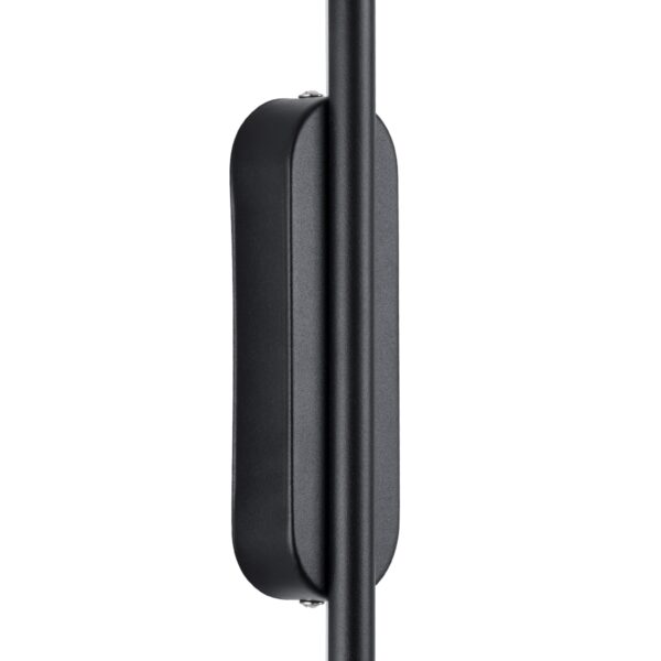 GloboStar® HARLEM 61335 Φωτιστικό Τοίχου – Απλίκα Design LED CCT 18W 2160lm 120° AC 220-240V – Εναλλαγή Φωτισμού μέσω Διακόπτη On/Off All In One Ψυχρό 6000k+Φυσικό 4500k+Θερμό 2700k Μ5 x Π4 x Υ120cm – Μαύρο – 3 Years Warranty