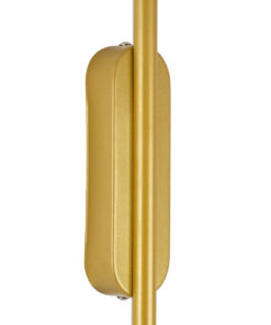 GloboStar® HARLEM 61336 Φωτιστικό Τοίχου – Απλίκα Design LED CCT 18W 2160lm 120° AC 220-240V – Εναλλαγή Φωτισμού μέσω Διακόπτη On/Off All In One Ψυχρό 6000k+Φυσικό 4500k+Θερμό 2700k Μ5 x Π4 x Υ120cm – Χρυσό – 3 Years Warranty