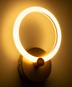 GloboStar® MATILDA 61340 Φωτιστικό Τοίχου – Απλίκα Design LED CCT 8W 960lm 360° AC 220-240V – Εναλλαγή Φωτισμού μέσω Διακόπτη On/Off All In One Ψυχρό 6000k+Φυσικό 4500k+Θερμό 2700k Μ20 x Π5 x Υ25.5cm – Χρυσό – 3 Years Warranty