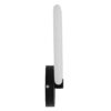 GloboStar® ELIZA 61343 Φωτιστικό Τοίχου – Απλίκα Design LED CCT 8W 960lm 360° AC 220-240V – Εναλλαγή Φωτισμού μέσω Διακόπτη On/Off All In One Ψυχρό 6000k+Φυσικό 4500k+Θερμό 2700k Μ22 x Π5 x Υ28.5cm – Μαύρο – 3 Years Warranty