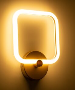 GloboStar® ELIZA 61344 Φωτιστικό Τοίχου – Απλίκα Design LED CCT 8W 960lm 360° AC 220-240V – Εναλλαγή Φωτισμού μέσω Διακόπτη On/Off All In One Ψυχρό 6000k+Φυσικό 4500k+Θερμό 2700k Μ22 x Π5 x Υ28.5cm – Χρυσό – 3 Years Warranty