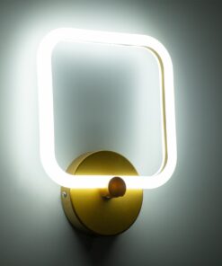 GloboStar® ELIZA 61344 Φωτιστικό Τοίχου – Απλίκα Design LED CCT 8W 960lm 360° AC 220-240V – Εναλλαγή Φωτισμού μέσω Διακόπτη On/Off All In One Ψυχρό 6000k+Φυσικό 4500k+Θερμό 2700k Μ22 x Π5 x Υ28.5cm – Χρυσό – 3 Years Warranty