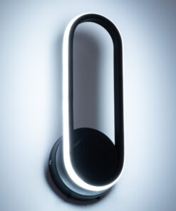 GloboStar® DALLAS 61345 Φωτιστικό Τοίχου – Απλίκα Design LED CCT 12W 1440lm 360° AC 220-240V – Εναλλαγή Φωτισμού μέσω Διακόπτη On/Off All In One Ψυχρό 6000k+Φυσικό 4500k+Θερμό 2700k Μ12 x Π6.5 x Υ32cm – Μαύρο – 3 Years Warranty