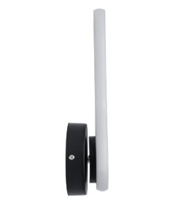 GloboStar® DALLAS 61345 Φωτιστικό Τοίχου – Απλίκα Design LED CCT 12W 1440lm 360° AC 220-240V – Εναλλαγή Φωτισμού μέσω Διακόπτη On/Off All In One Ψυχρό 6000k+Φυσικό 4500k+Θερμό 2700k Μ12 x Π6.5 x Υ32cm – Μαύρο – 3 Years Warranty