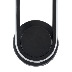 GloboStar® DALLAS 61345 Φωτιστικό Τοίχου – Απλίκα Design LED CCT 12W 1440lm 360° AC 220-240V – Εναλλαγή Φωτισμού μέσω Διακόπτη On/Off All In One Ψυχρό 6000k+Φυσικό 4500k+Θερμό 2700k Μ12 x Π6.5 x Υ32cm – Μαύρο – 3 Years Warranty