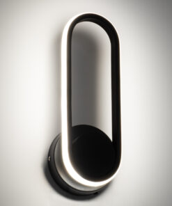 GloboStar® DALLAS 61345 Φωτιστικό Τοίχου – Απλίκα Design LED CCT 12W 1440lm 360° AC 220-240V – Εναλλαγή Φωτισμού μέσω Διακόπτη On/Off All In One Ψυχρό 6000k+Φυσικό 4500k+Θερμό 2700k Μ12 x Π6.5 x Υ32cm – Μαύρο – 3 Years Warranty