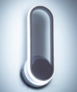 GloboStar® DALLAS 61346 Φωτιστικό Τοίχου – Απλίκα Design LED CCT 12W 1440lm 360° AC 220-240V – Εναλλαγή Φωτισμού μέσω Διακόπτη On/Off All In One Ψυχρό 6000k+Φυσικό 4500k+Θερμό 2700k Μ12 x Π6.5 x Υ32cm – Λευκό – 3 Years Warranty